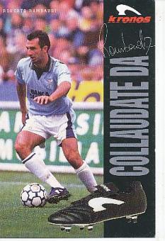 Roberto Rambaudi i Lazio Rom  Fußball Autogrammkarte 