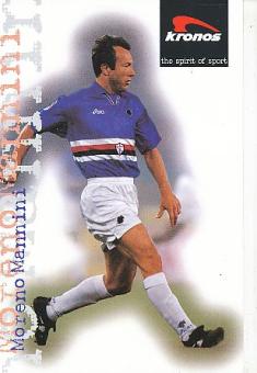 Moreno Mannini   Sampdoria Genua  Fußball Autogrammkarte 