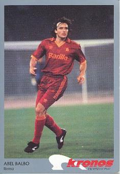 Abel Balbo   AS Rom  Fußball Autogrammkarte 
