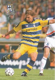 Dino Baggio   AC Parma  Fußball Autogrammkarte Druck signiert 