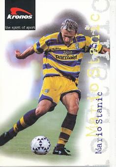 Mario Stanic  AC Parma  Fußball Autogrammkarte 