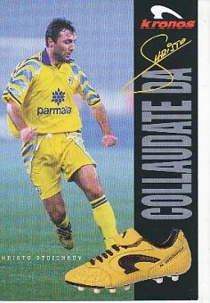 Hristo Stoichkov  AC Parma  Fußball Autogrammkarte Druck signiert 
