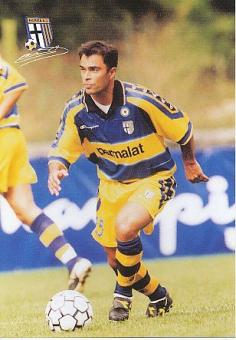 Johan Walem  AC Parma  Fußball Autogrammkarte Druck signiert 
