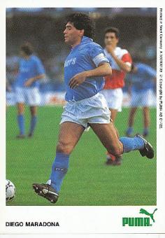 Diego Maradona  SSC Neapel  Fußball Autogrammkarte 