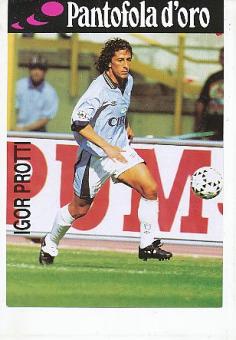 Igor Protti  Lazio Rom  Fußball Autogrammkarte 