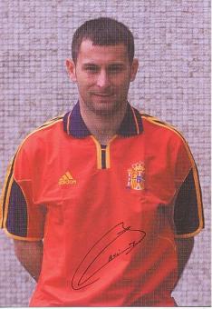 Javi Moreno  Spanien  Fußball Autogrammkarte Druck signiert 