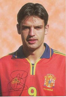 Fernando Morientes  Spanien  Fußball Autogrammkarte Druck signiert 