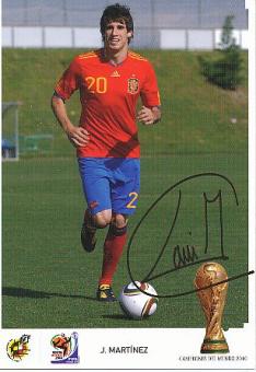 Javi Martinez  Spanien  Fußball Autogrammkarte Druck signiert 