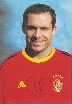 Sergi Barjuan  Spanien  Fußball Autogrammkarte Druck signiert 