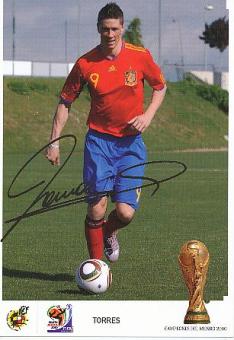 Fernando Torres  Spanien  Fußball Autogrammkarte Druck signiert 