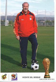Vincente Del Bosque  Spanien  Fußball Autogrammkarte 