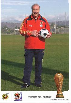 Vincente Del Bosque  Spanien  Fußball Autogrammkarte 