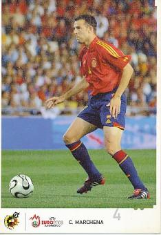 Carlos Marchena  Spanien  Fußball Autogrammkarte 