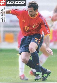 Javier De Pedro  Spanien  Fußball Autogrammkarte 