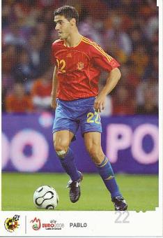 Pablo Ibanez  Spanien  Fußball Autogrammkarte 