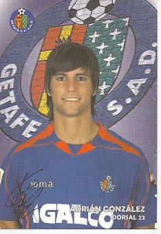 Adrian Gonzalez   FC Getafe  Fußball Autogrammkarte Druck signiert 