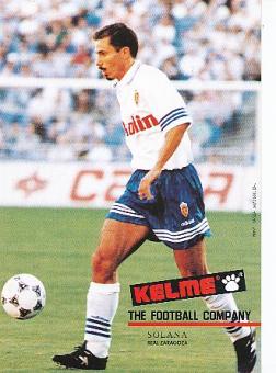 Solano Real Zaragoza CF  Fußball Autogrammkarte 