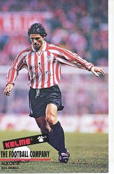 Rafael Alkorta  Athletic Bilbao  Fußball Autogrammkarte 