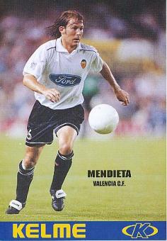Gaizka Mendieta  FC Valencia  Fußball Autogrammkarte 