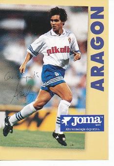 Aragon  Fußball Autogrammkarte Druck signiert 