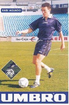 Xabi Aguado   Real Zaragoza  Fußball Autogrammkarte 