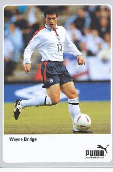 Wayne Bridge   England  Fußball Autogrammkarte 
