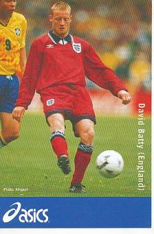 David Batty   England  Fußball Autogrammkarte 