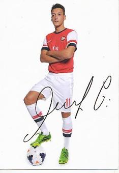Mesut Özil   FC Arsenal London  Fußball Autogrammkarte Druck signiert 