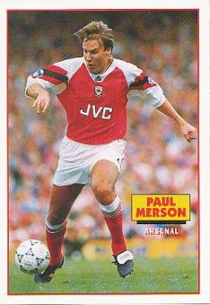 Paul Merson   FC Arsenal London  Fußball Autogrammkarte 