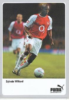 Sylvain Wiltord   FC Arsenal London  Fußball Autogrammkarte 