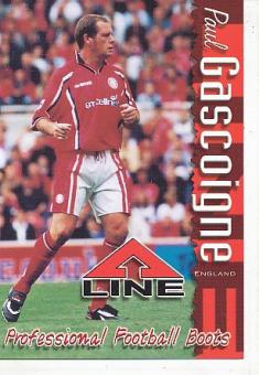 Paul Gascoigne   FC Middlesbrough  Fußball Autogrammkarte 