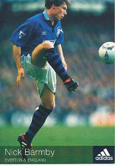 Nick Barmby  FC Everton  Fußball Autogrammkarte 