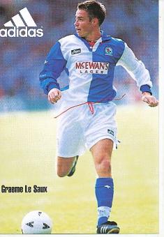 Graeme Le Saux   Blackburn Rovers  Fußball Autogrammkarte 
