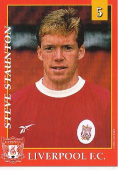 Steve Staunton  FC Liverpool  Fußball Autogrammkarte 
