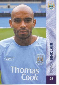 Trevor Sinclair  Manchester City  Fußball Autogrammkarte 