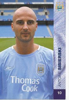Antoine Sibierski  Manchester City  Fußball Autogrammkarte 