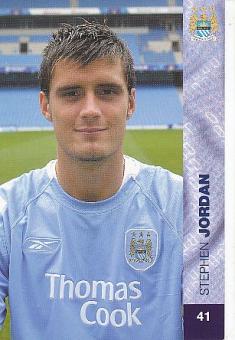 Stephen Jordan  Manchester City  Fußball Autogrammkarte 