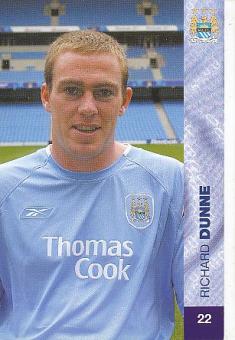 Richard Dunne   Manchester City  Fußball Autogrammkarte 
