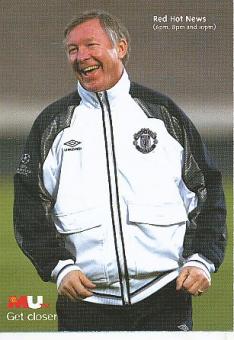 Alex Ferguson   Manchester United  Fußball Autogrammkarte 
