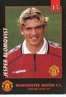 Jesper Blomqvist   Manchester United  Fußball Autogrammkarte 