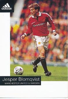 Jesper Blomqvist   Manchester United  Fußball Autogrammkarte 