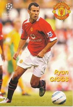 Ryan Giggs   Manchester United  Fußball Autogrammkarte 