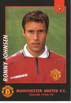 Ronny Johnsen  Manchester United  Fußball Autogrammkarte 