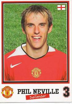 Phil Neville  Manchester United  Fußball Autogrammkarte 