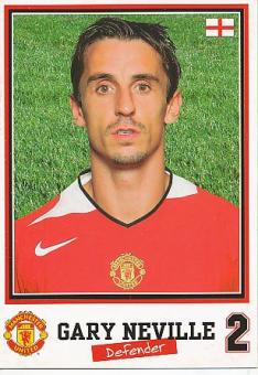 Gary Neville  Manchester United  Fußball Autogrammkarte 