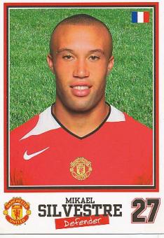 Mikael Silvestre  Manchester United  Fußball Autogrammkarte 