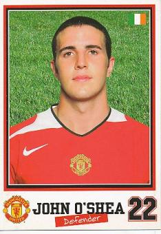John O`Shea  Manchester United  Fußball Autogrammkarte 