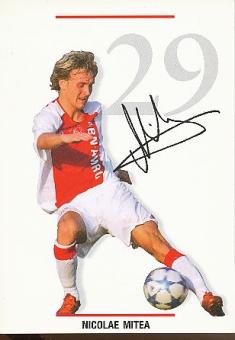 Nicolae Mitea  Ajax Amsterdam  Fußball Autogrammkarte Druck signiert 