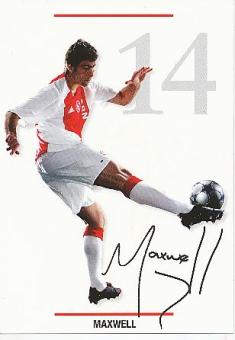 Maxwell  Ajax Amsterdam  Fußball Autogrammkarte Druck signiert 