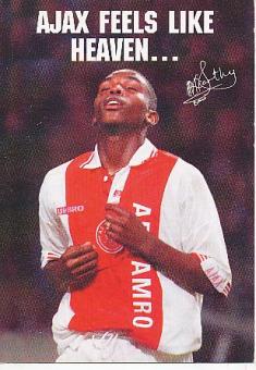 Benni McCarthy  Ajax Amsterdam  Fußball Autogrammkarte Druck signiert 
